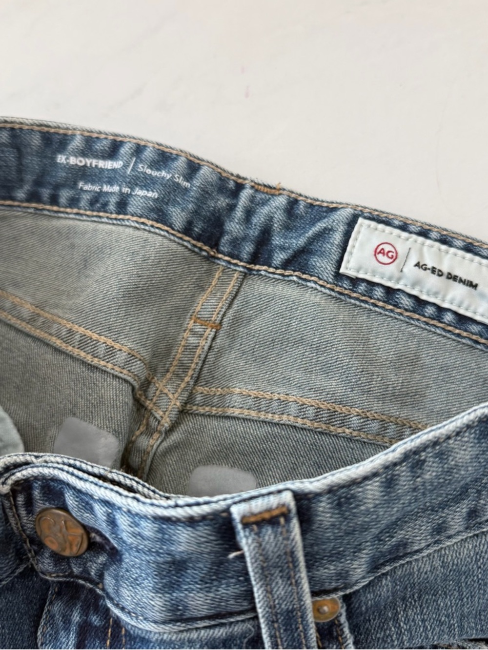 Ag Adriano Goldschmied Light Blue Ex-Boyfriend Jeans - Picture 3 of 4